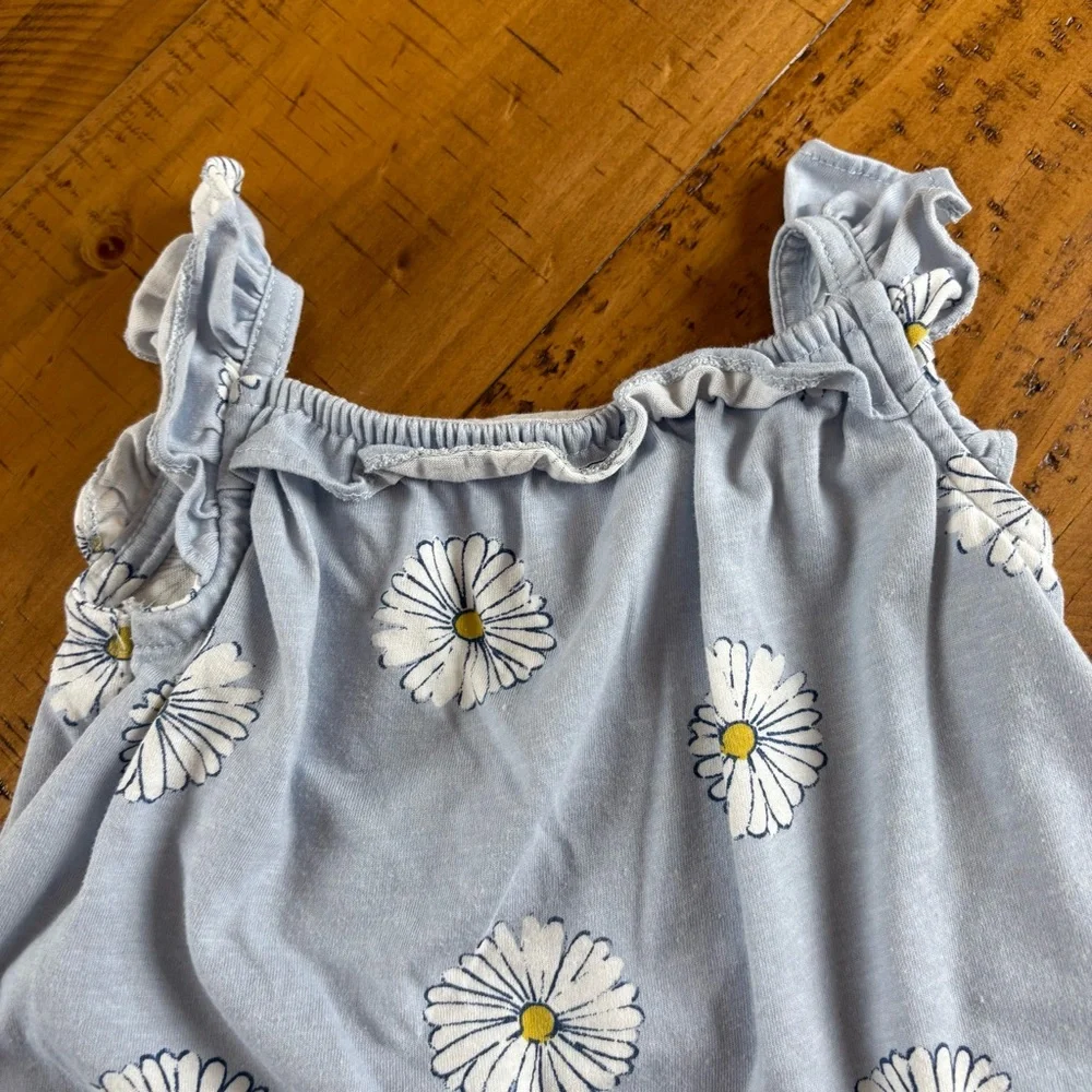 Carter's Light Blue Floral Diaper Cover